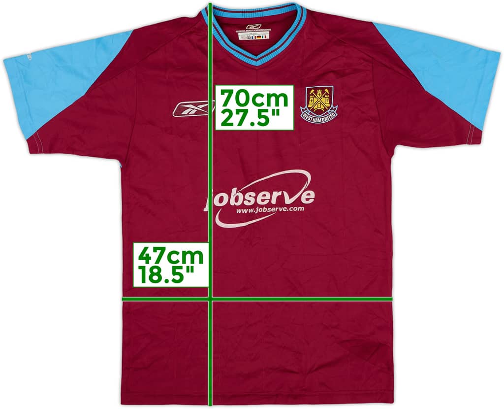 2003-05 West Ham Home Shirt - 8/10 - (S)