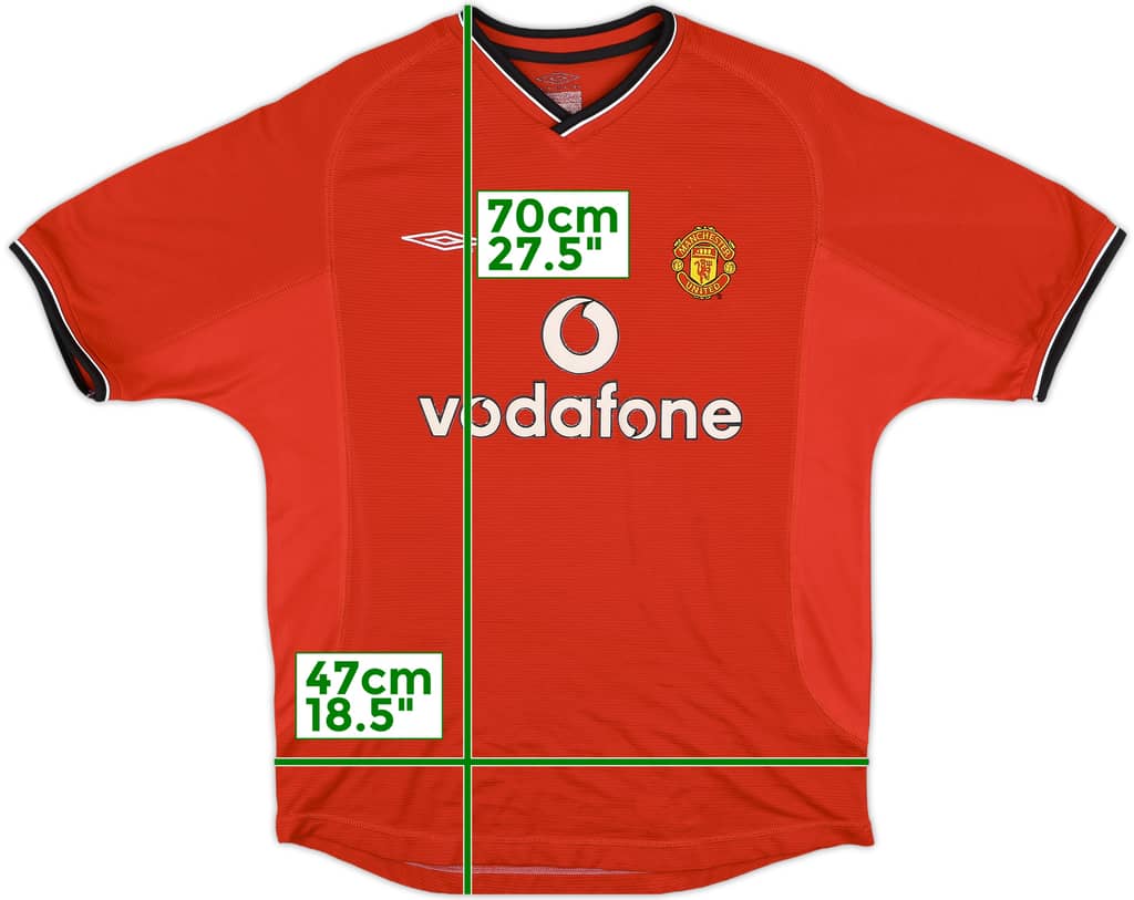 2000-02 Manchester United Home Shirt - 5/10 - (L)