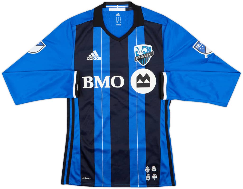 2016-17 Montreal Impact Authentic Home L/S Shirt - 8/10 - (S)
