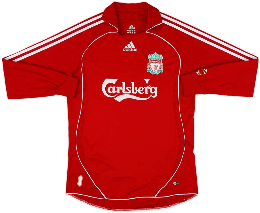 2006-08 Liverpool Home L/S Shirt - 5/10 - (S)