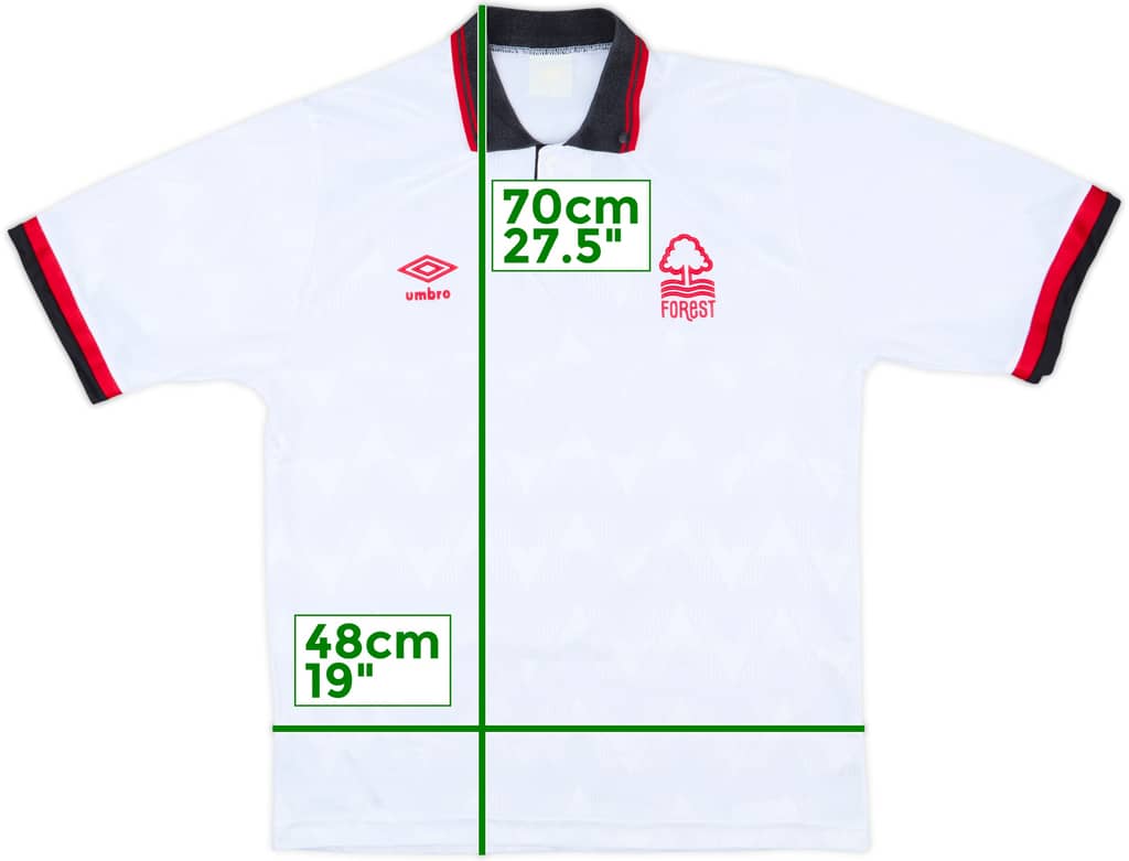 1989-91 Nottingham Forest Away Shirt - 8/10 - (M)