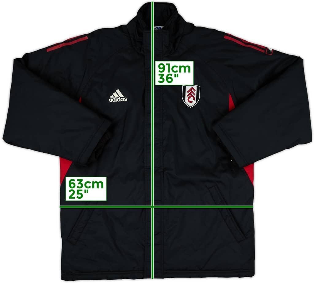 2001-02 Fulham adidas Padded Bench Coat - 7/10 - (M)
