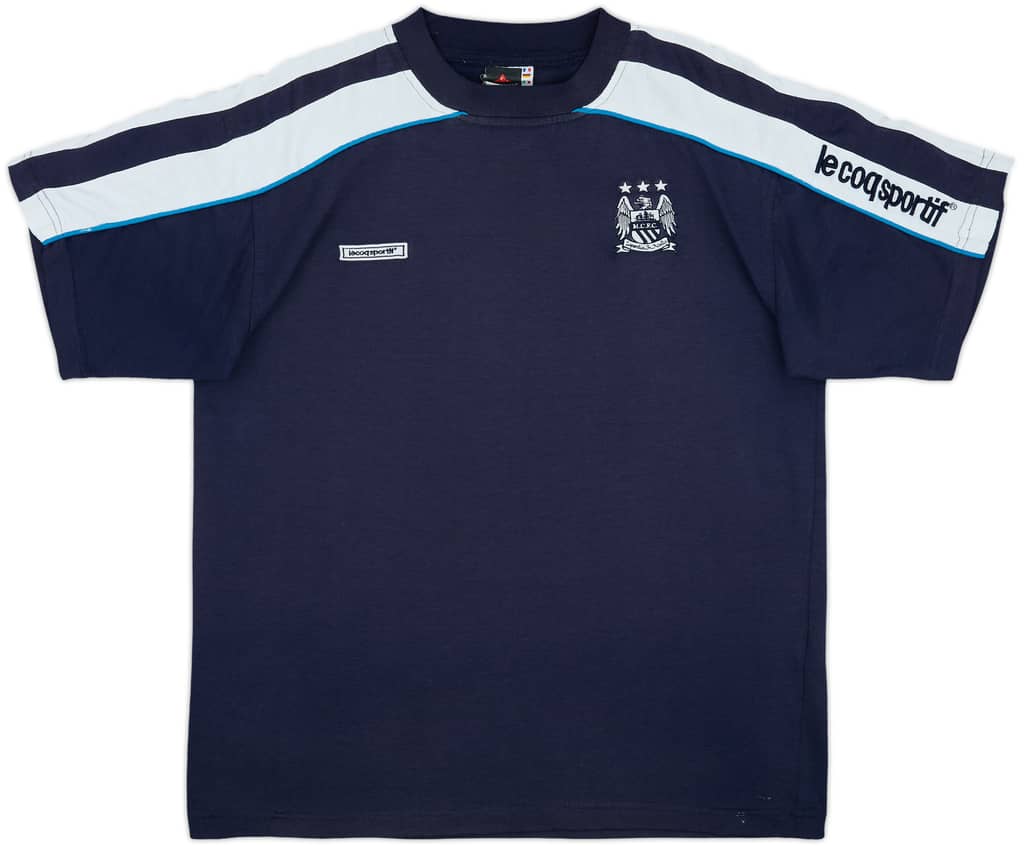 1999-00 Manchester City LeCoqSportif Cotton Tee - 8/10 - (S)