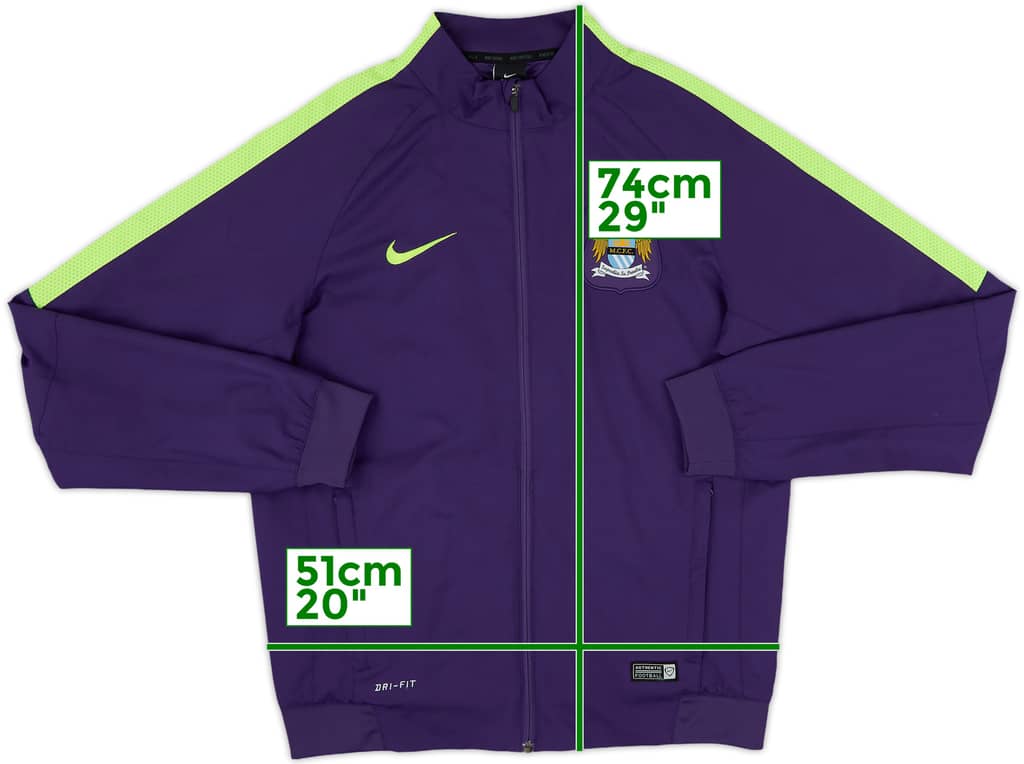 2014-15 Manchester City Nike Track Jacket - 7/10 - (M)