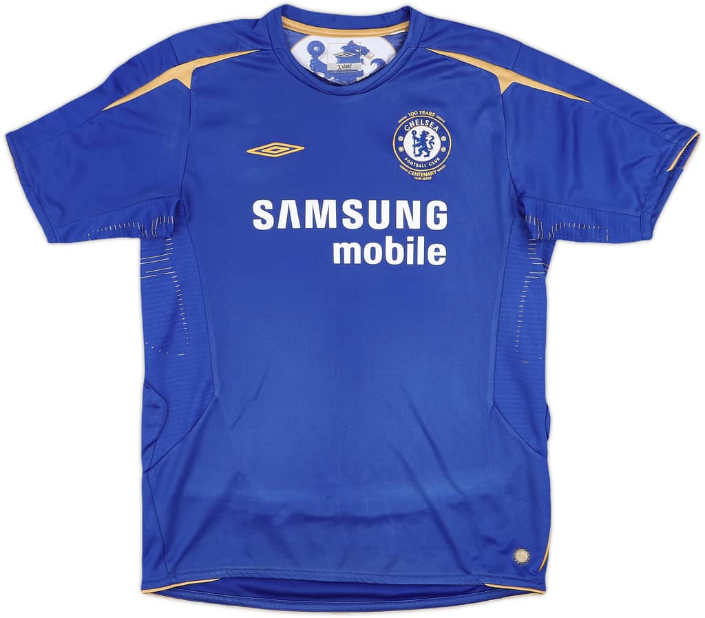 2005-06 Chelsea Centenary Home Shirt - 8/10 - (XL.Boys)