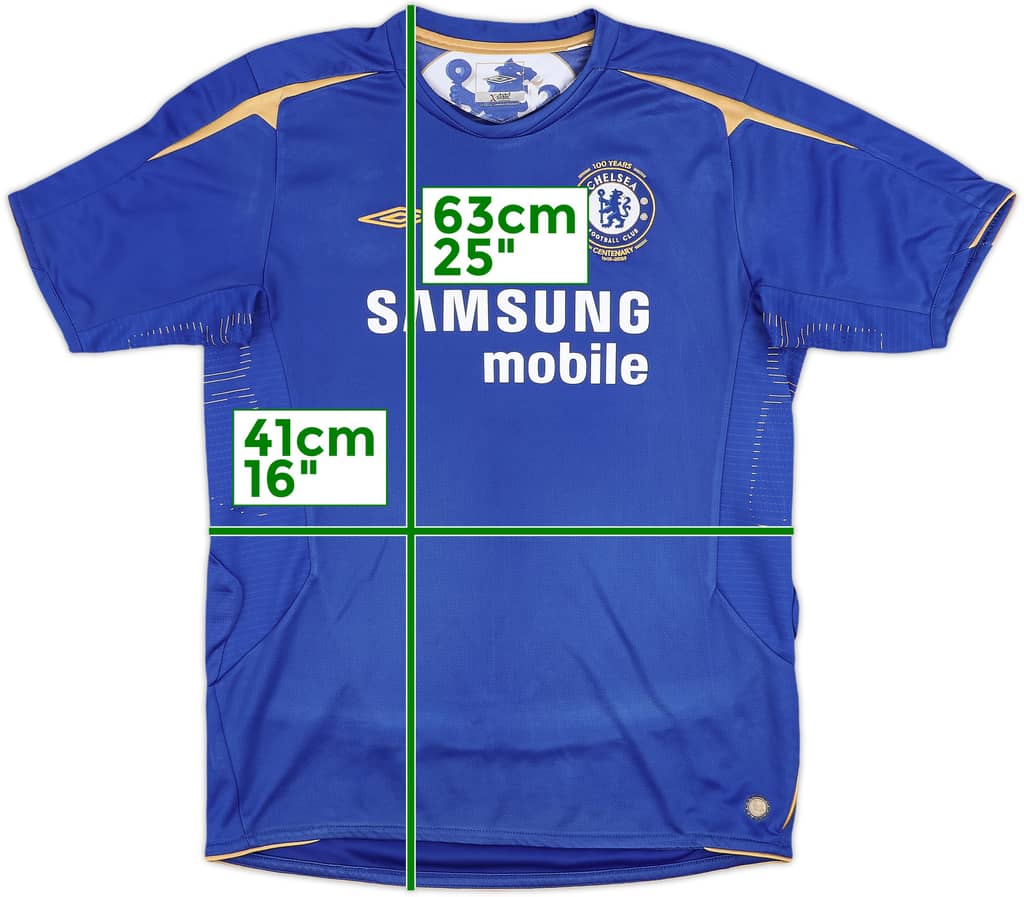 2005-06 Chelsea Centenary Home Shirt - 8/10 - (XL.Boys)