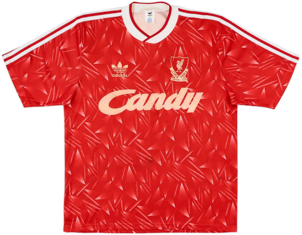 1989-91 Liverpool Home Shirt - 6/10 - (M/L)