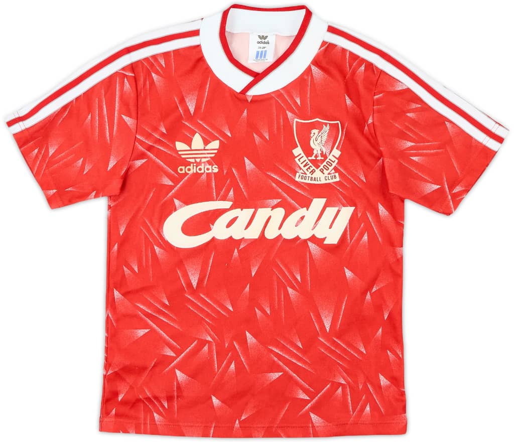 1989-91 Liverpool Home Shirt - 9/10 - (S.Boys)