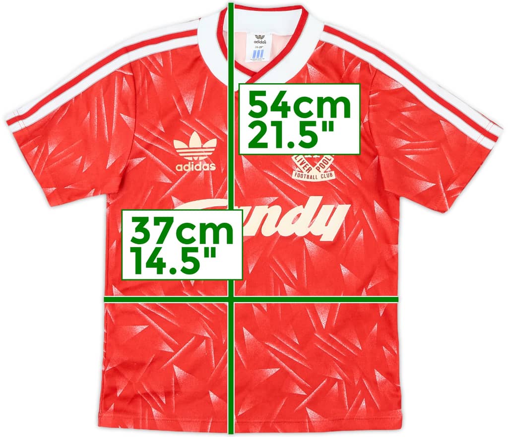 1989-91 Liverpool Home Shirt - 9/10 - (S.Boys)