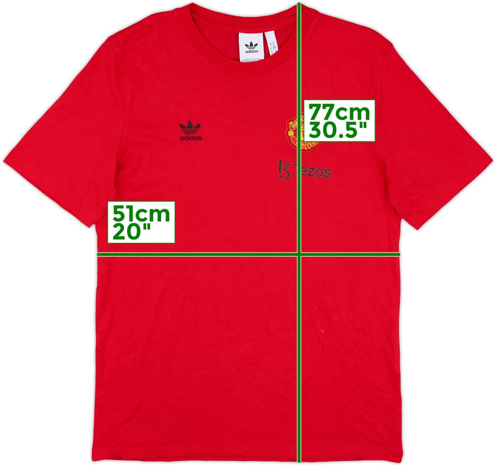 2022-23 Manchester United adidas Cotton Tee - 10/10 - (M)