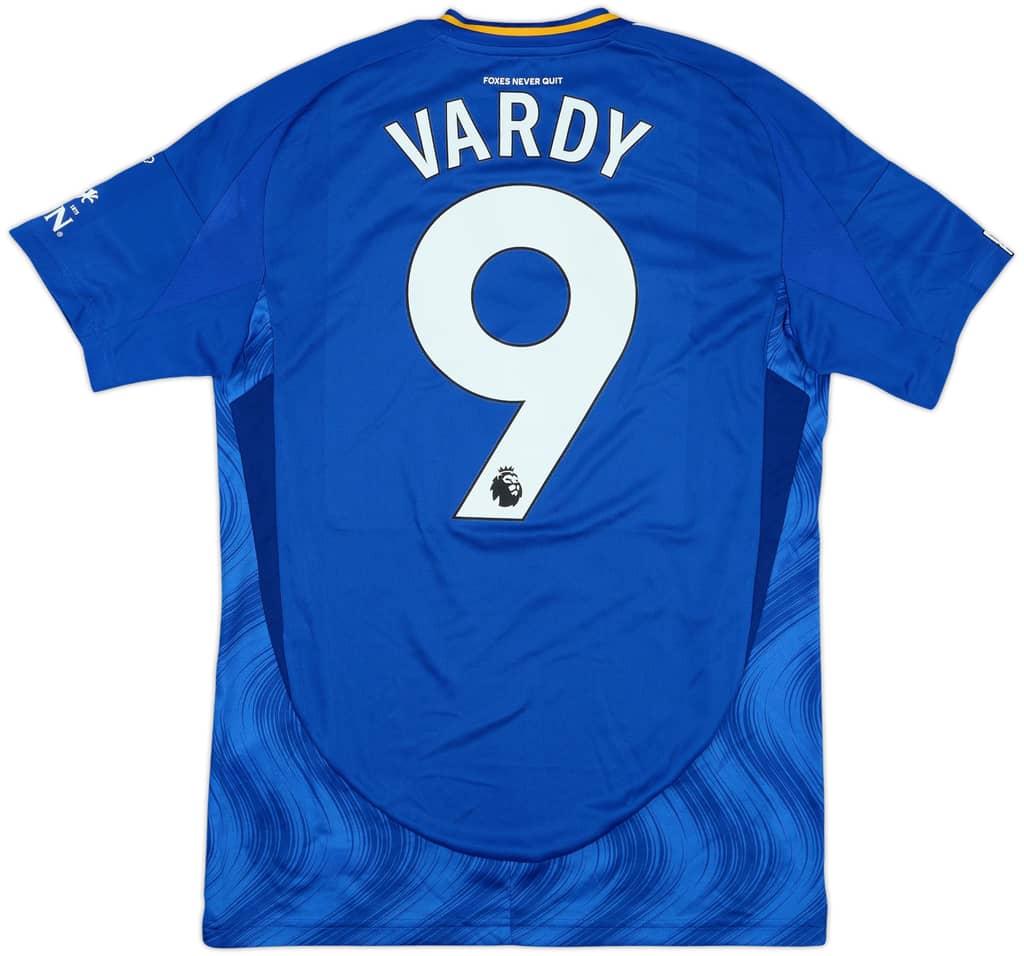 2024-25 Leicester Match Issue Home Shirt Vardy #9