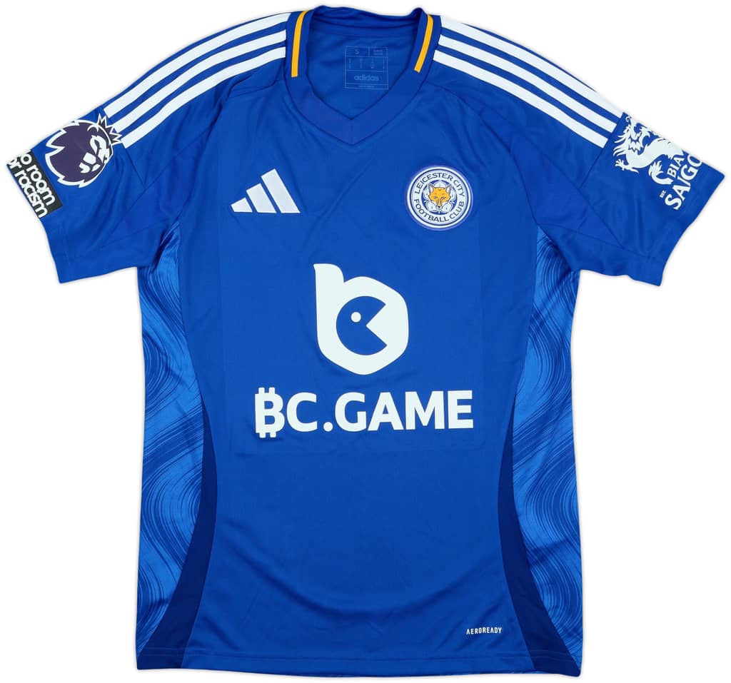 2024-25 Leicester Match Issue Home Shirt Vardy #9
