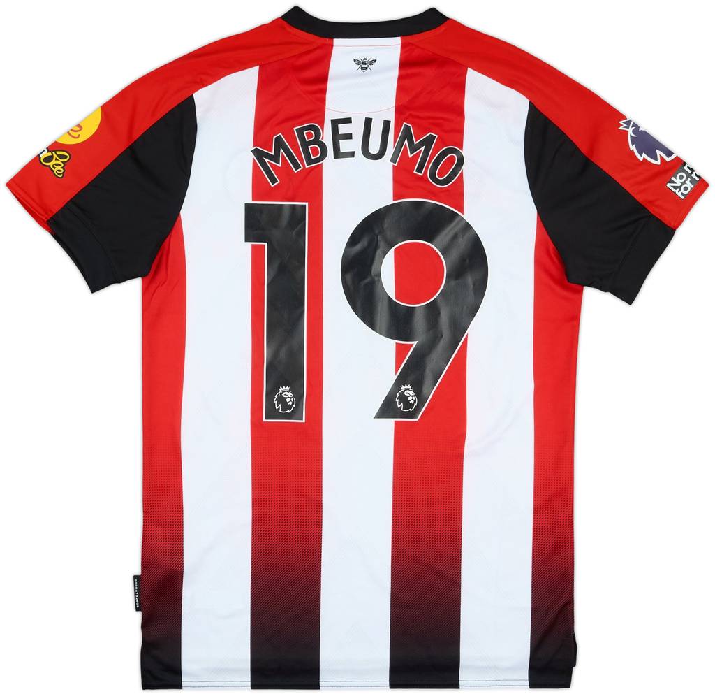 2024-25 Brentford Match Issue Home Shirt Mbeumo #19