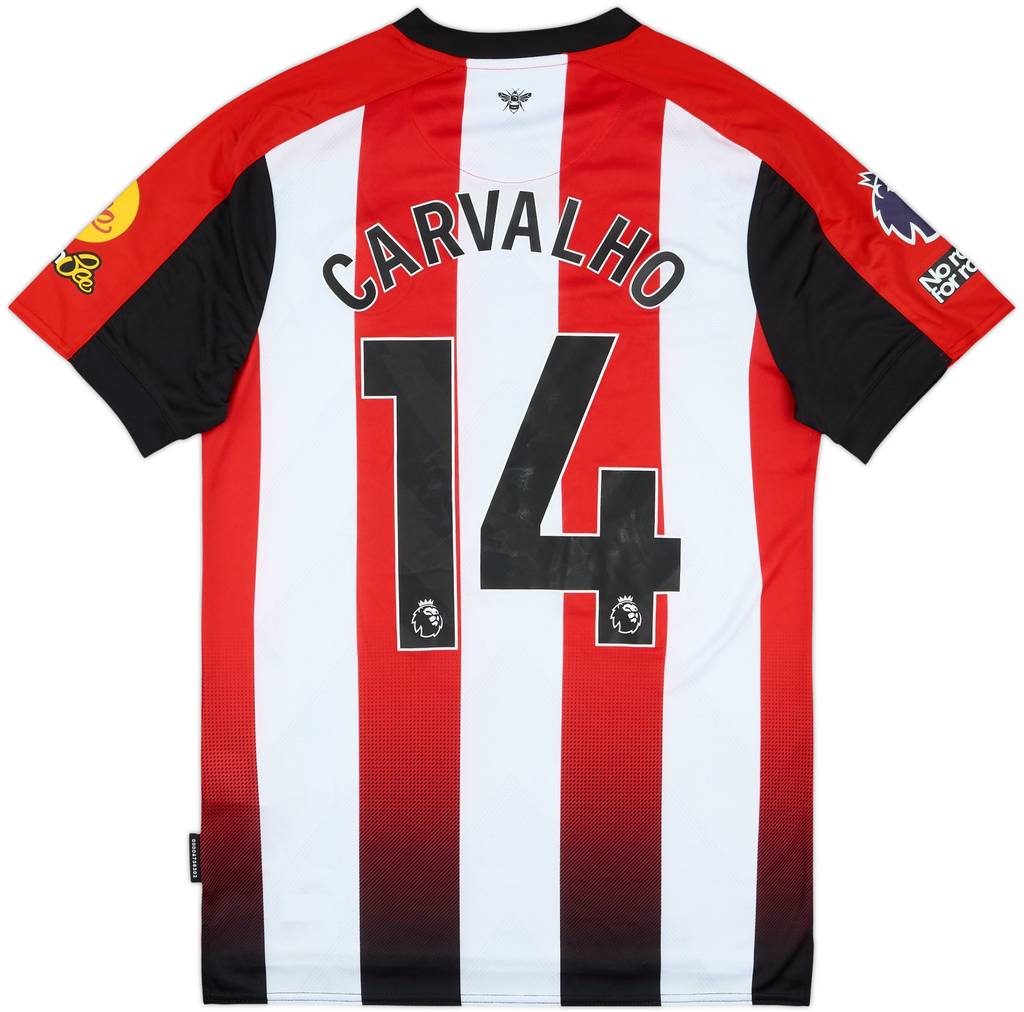 2024-25 Brentford Match Issue Home Shirt Carvalho #14