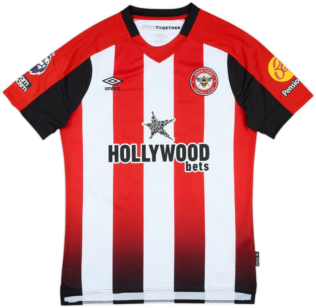 2024-25 Brentford Match Issue Home Shirt Carvalho #14