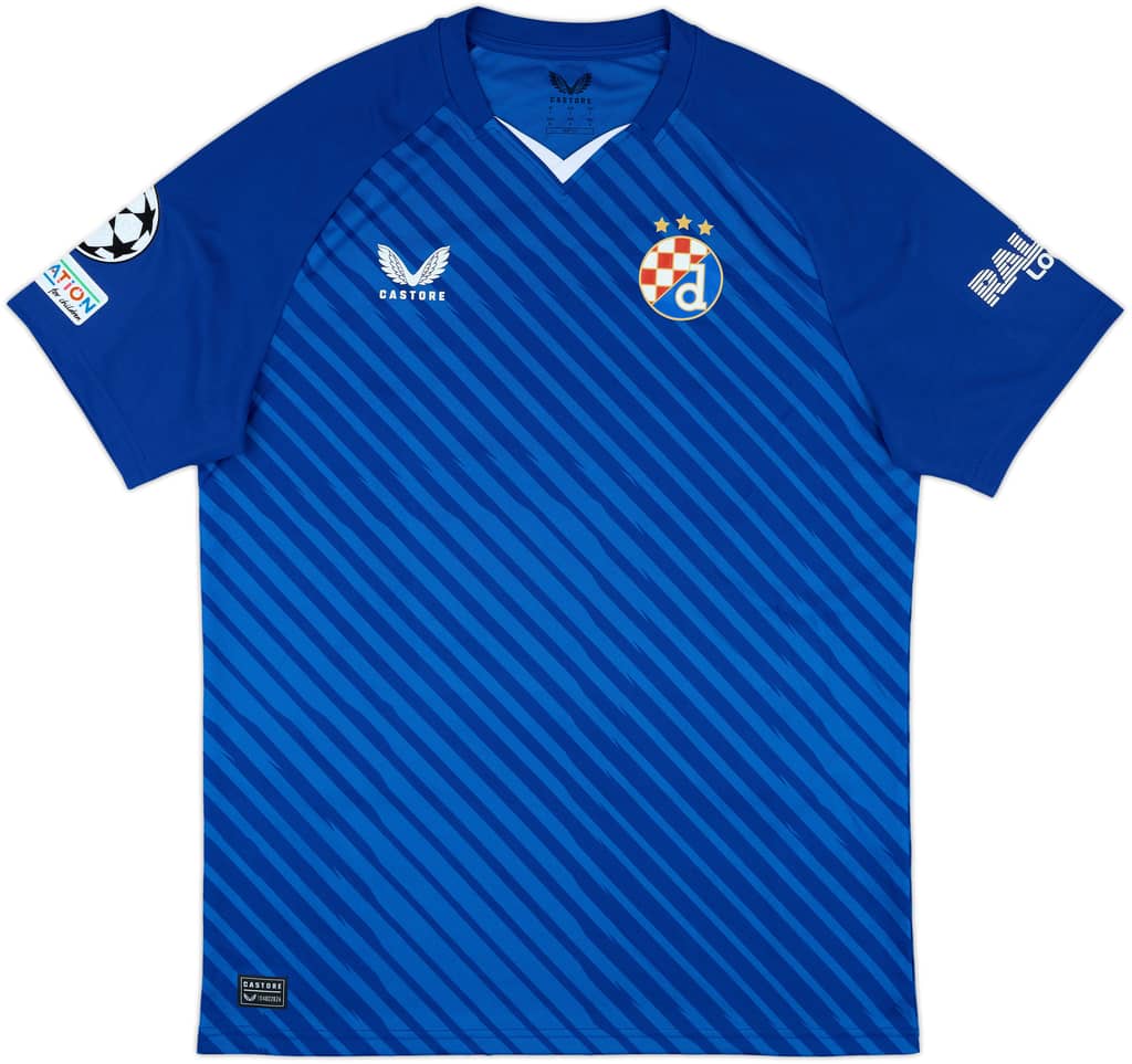 2024-25 Dinamo Zagreb Match Issue Champions League Home Shirt Ćutuk #49