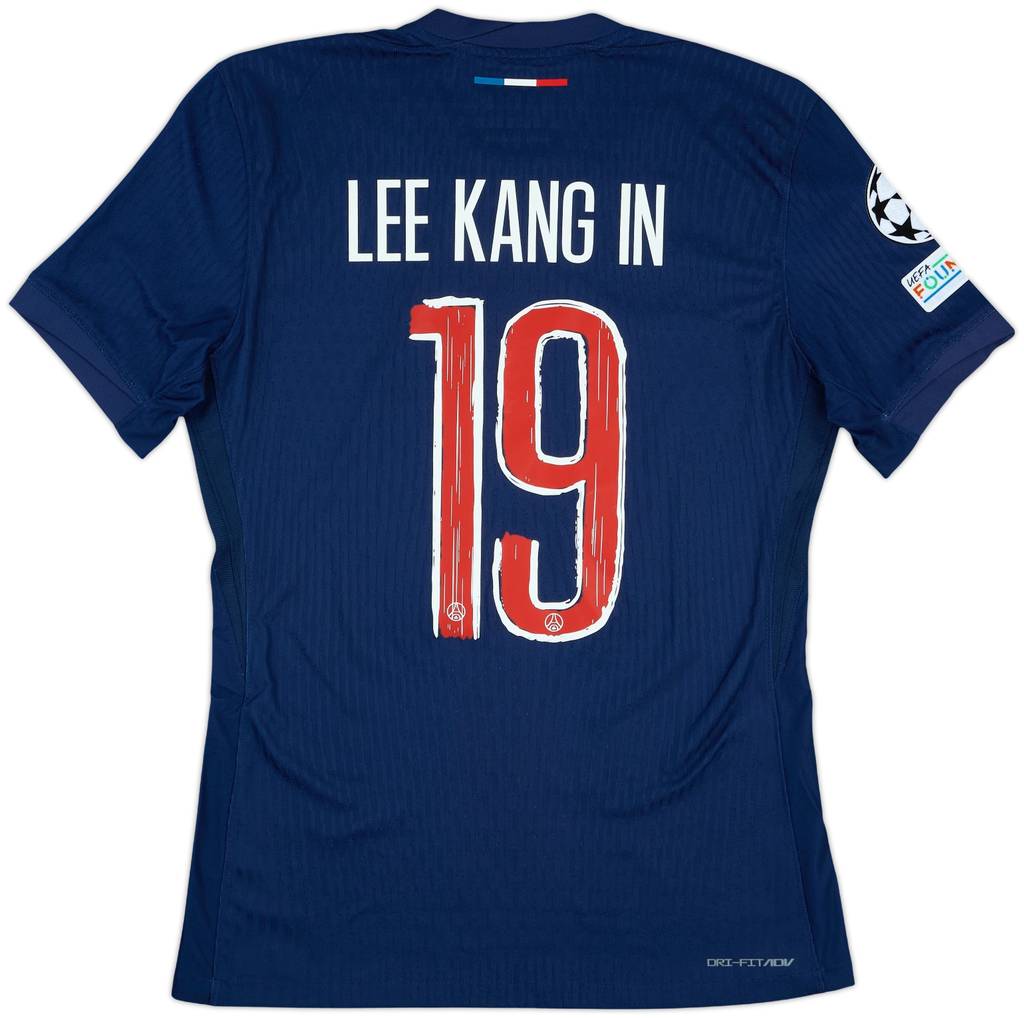 2024-25 Paris Saint-Germain Match Issue Champions League Home Shirt Lee Kang In #19
