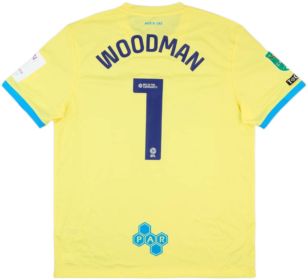 2024-25 Preston North End Match Issue Carabao Cup GK Shirt Woodman #1