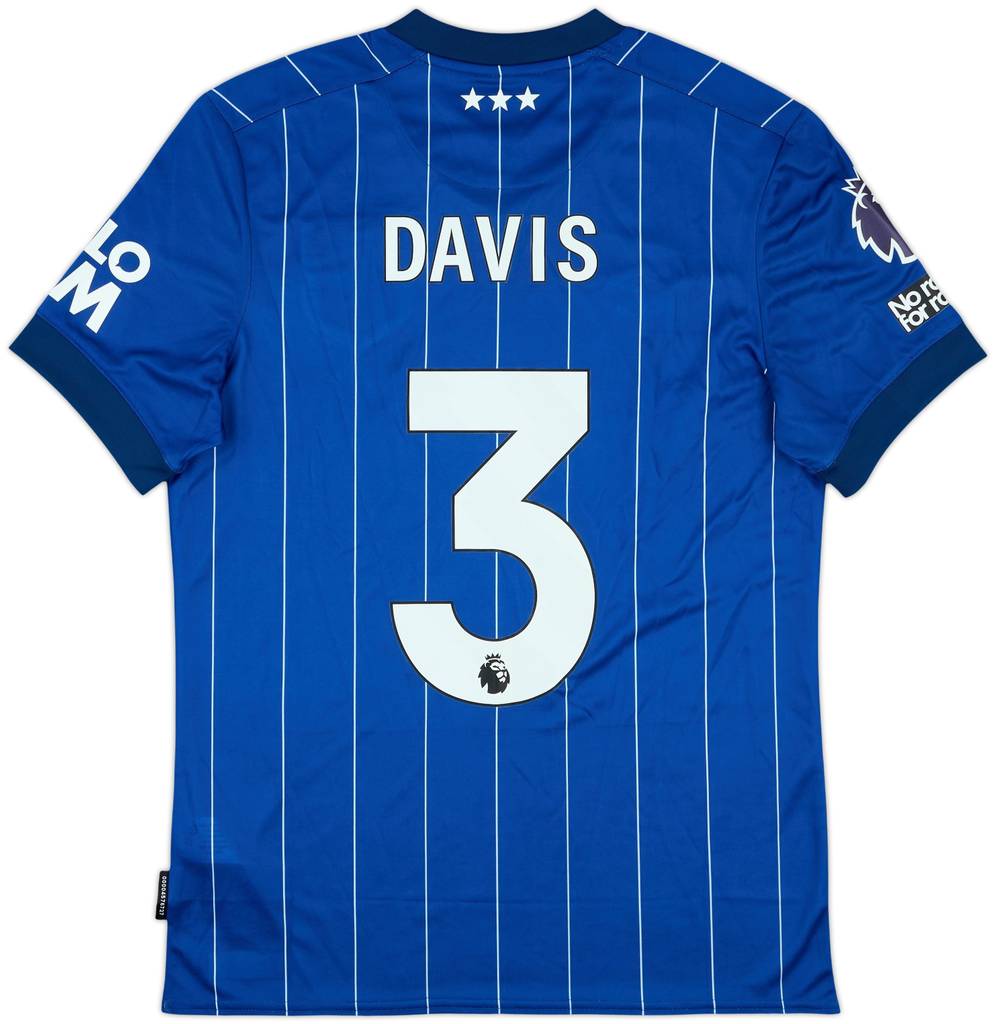 2024-25 Ipswich Match Issue Home Shirt Davis #3