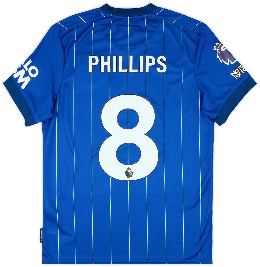 2024-25 Ipswich Match Issue Home Shirt Phillips #8