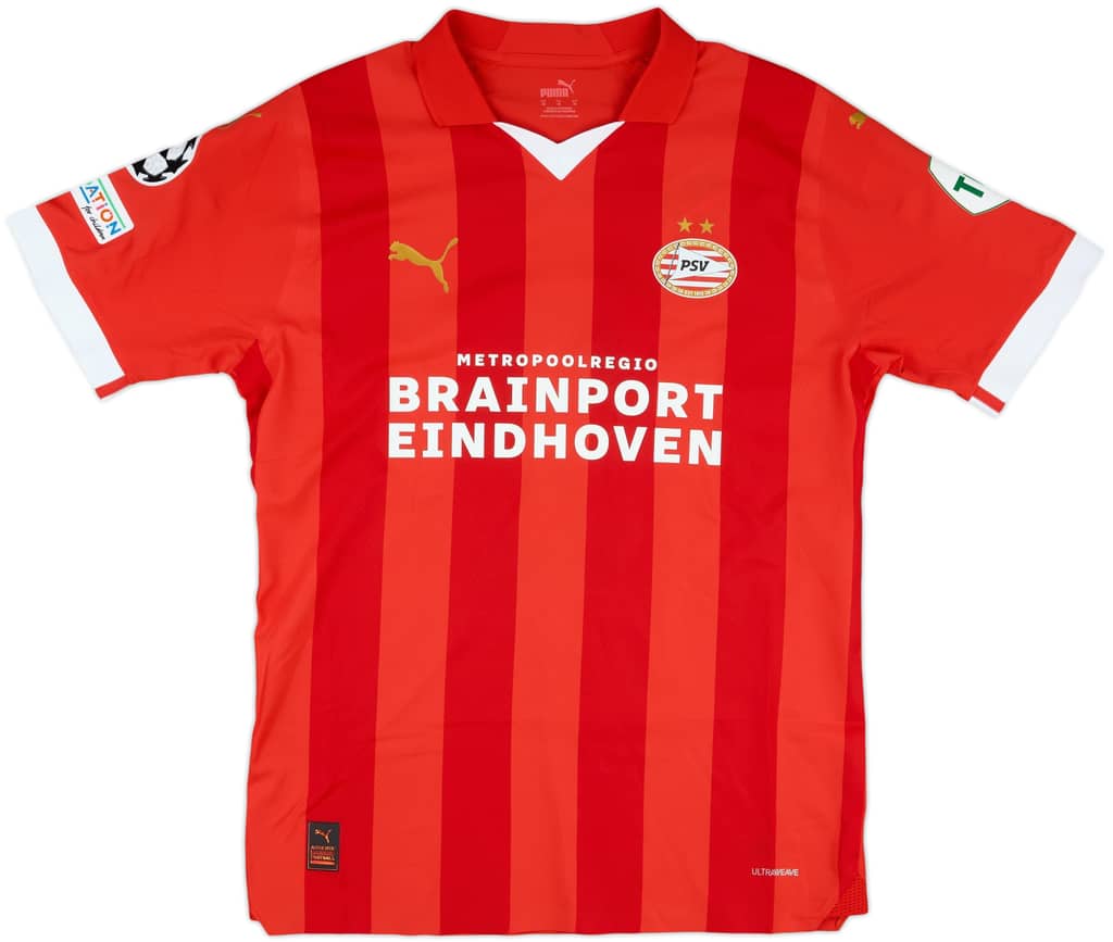 2023-24 PSV Match Issue Champions League Home Shirt Sambo #2
