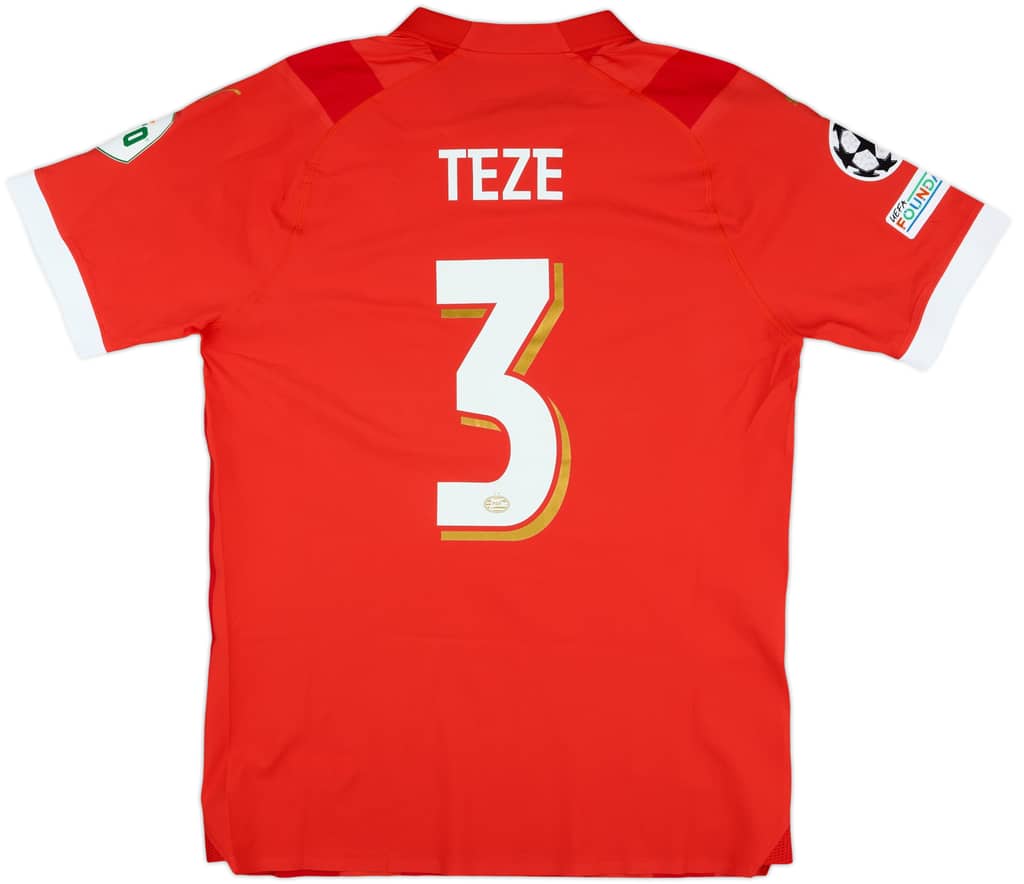 2023-24 PSV Match Issue Champions League Home Shirt Teze #3
