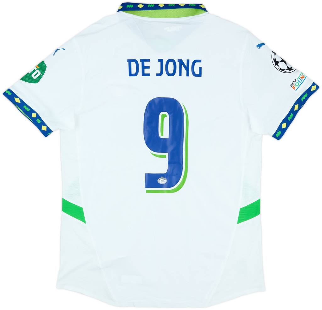 2024-25 PSV Match Issue Champions League Third Shirt de Jong #9