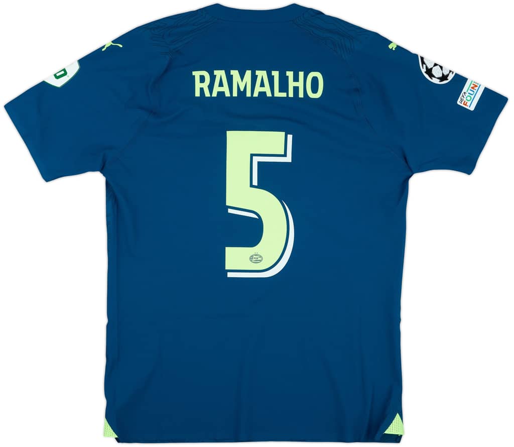 2023-24 PSV Match Issue Champions League Third Shirt Ramalho #5