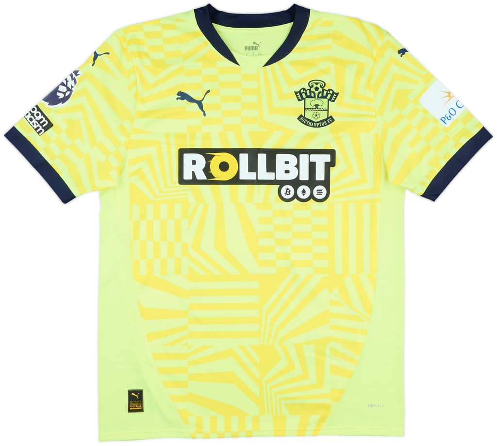 2024-25 Southampton Match Issue Away Shirt Dibling #33