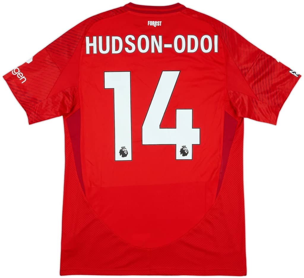 2024-25 Nottingham Forest Match Issue Home Shirt Hudson-Odoi #14