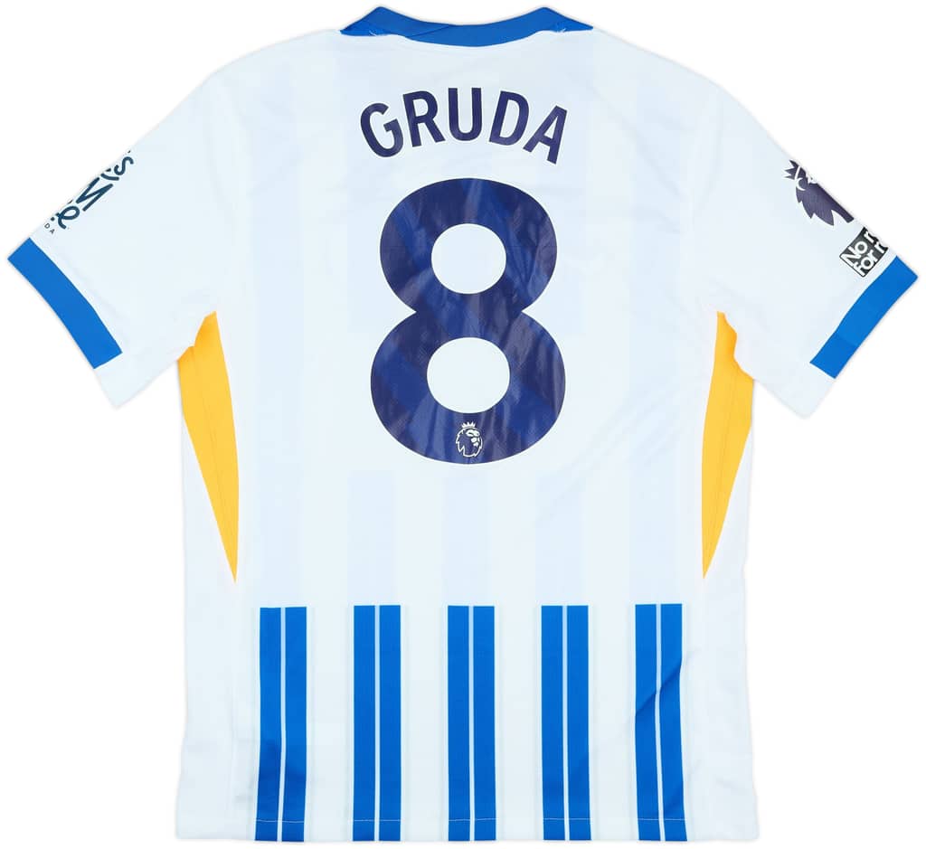 2024-25 Brighton Match Issue Home Shirt Gruda #8