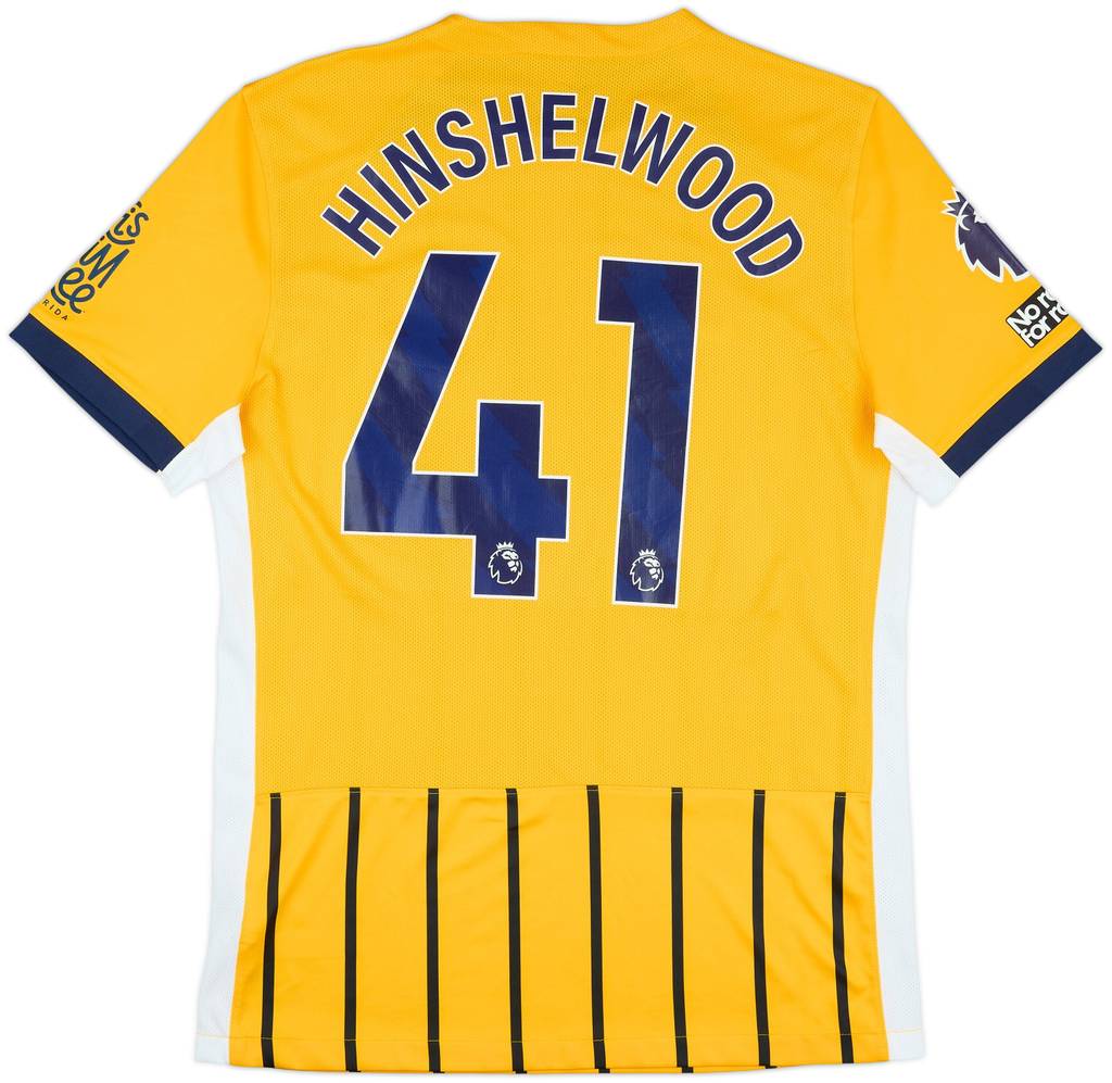 2024-25 Brighton Match Issue Away Shirt Hinshelwood #41