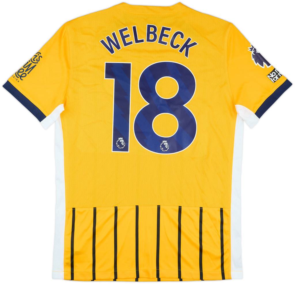 2024-25 Brighton Match Issue Away Shirt Welbeck #18