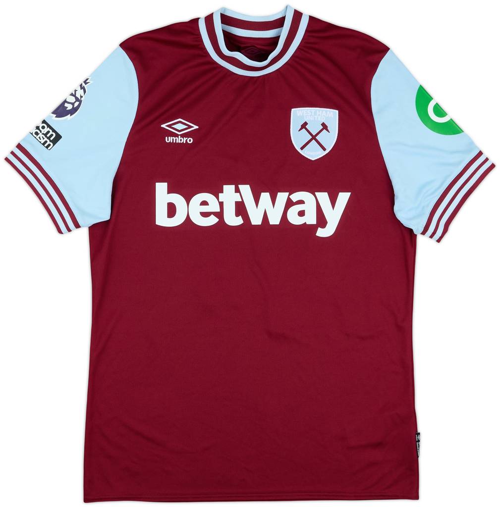2024-25 West Ham Match Issue Home Shirt G. Rodriguez #24