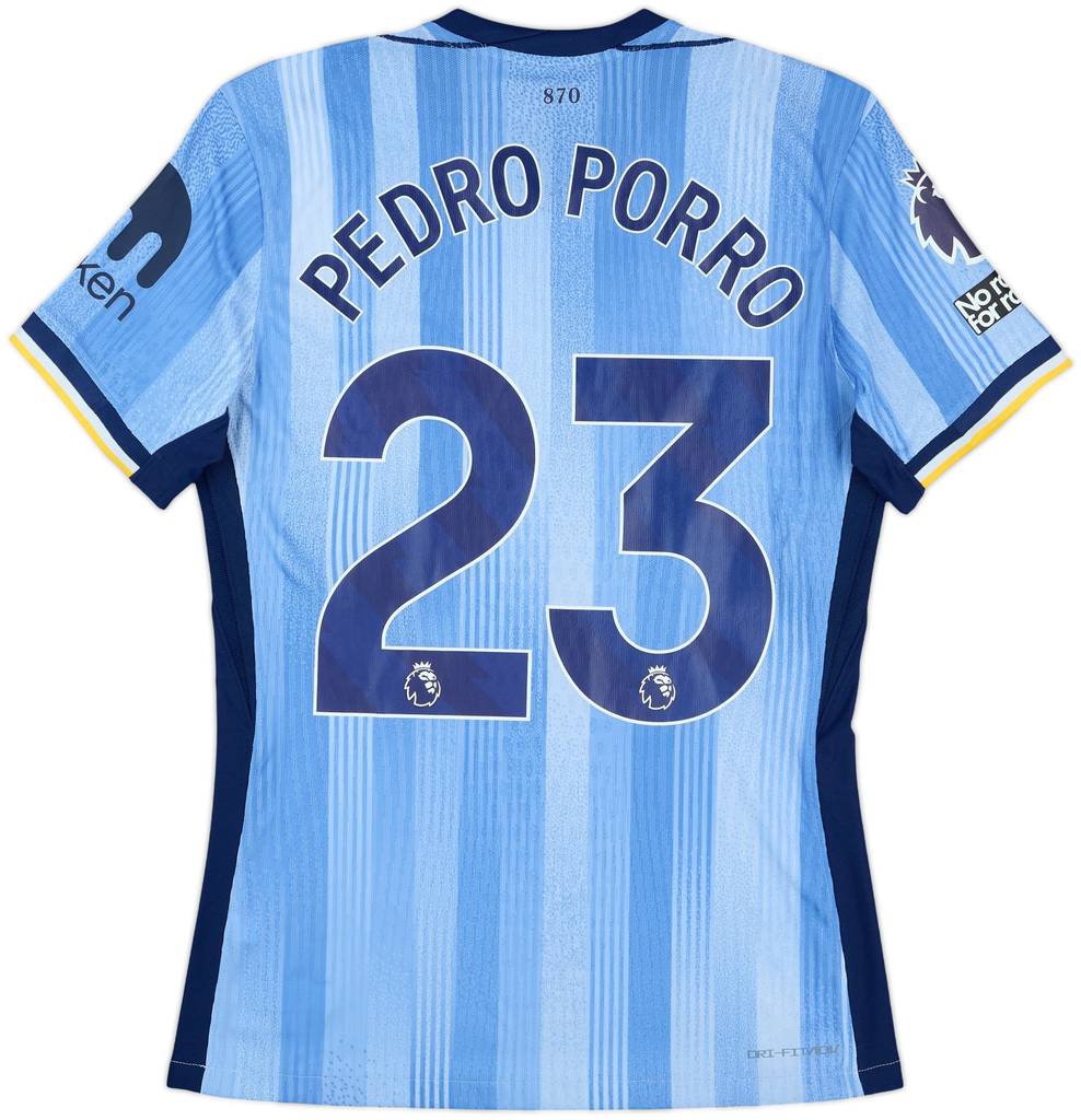 2024-25 Tottenham Match Issue Away Shirt Pedro Porro #23