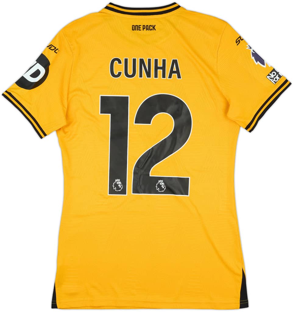 2024-25 Wolves Match Issue Home Shirt Cunha #12