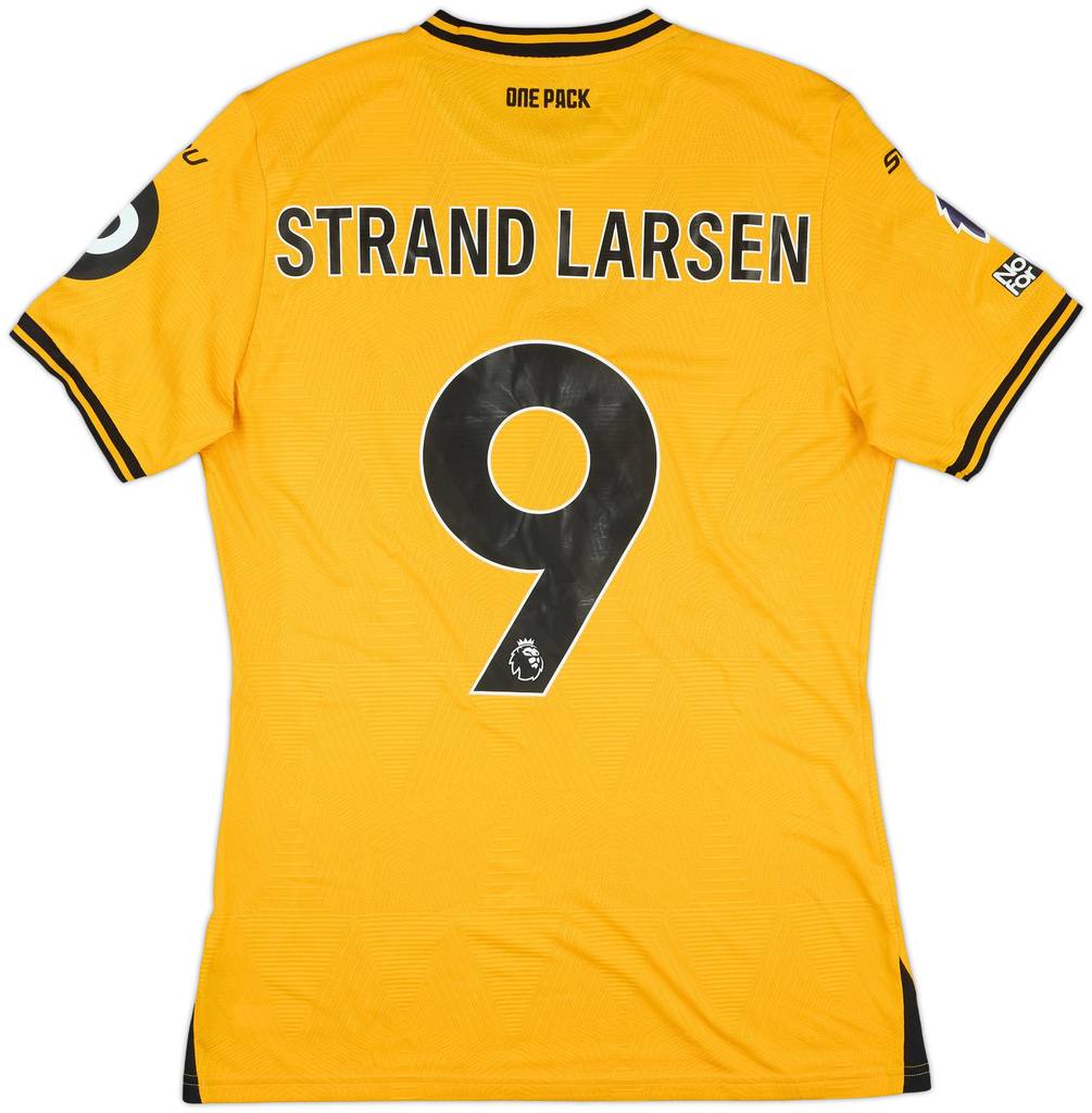 2024-25 Wolves Match Issue Home Shirt Strand Larsen #9