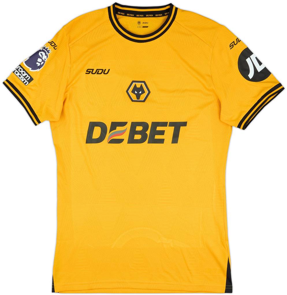 2024-25 Wolves Match Issue Home Shirt Strand Larsen #9