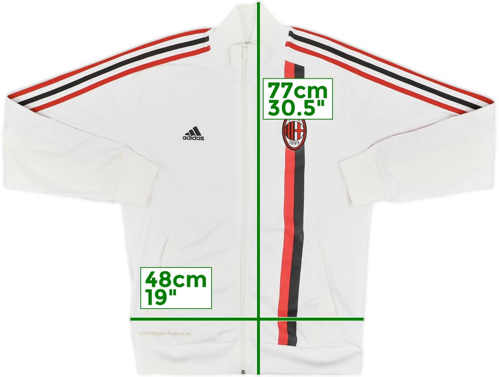 2011-12 AC Milan adidas Track Jacket - 8/10 - (S)