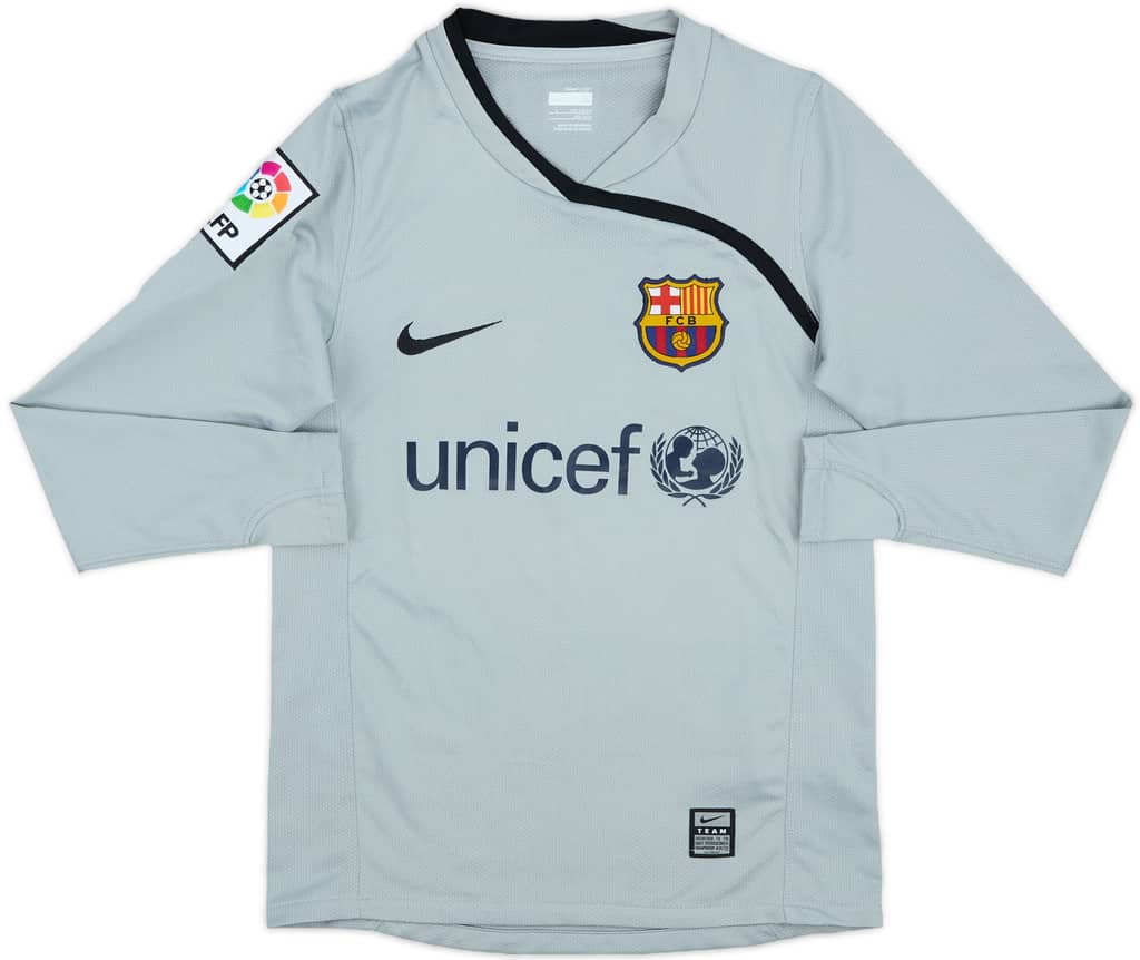 2008-09 Barcelona GK Shirt - 9/10 - (S.Boys)