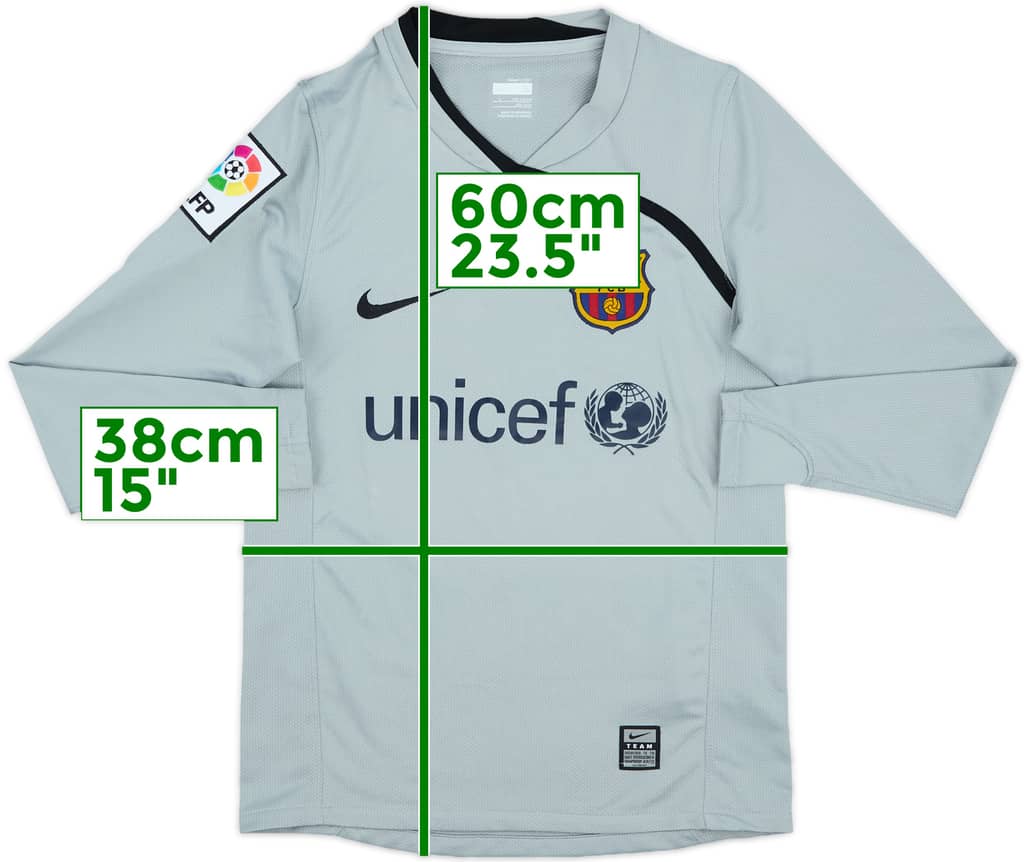 2008-09 Barcelona GK Shirt - 9/10 - (S.Boys)
