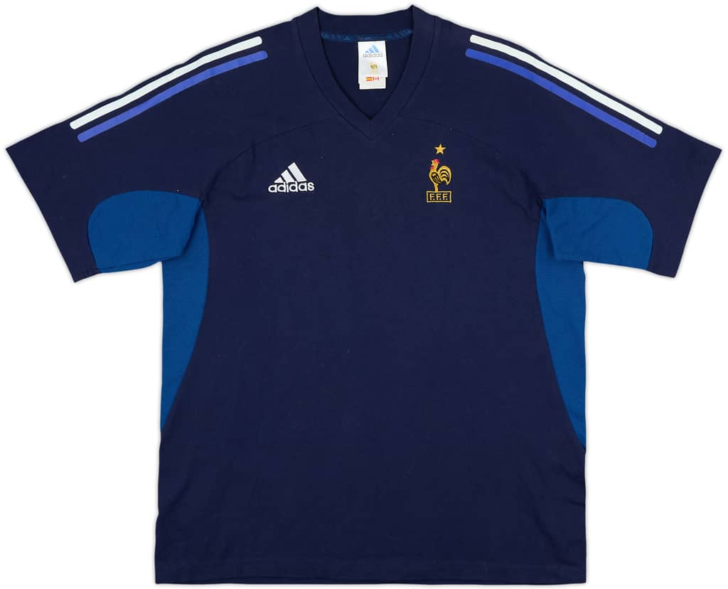 2001-02 France adidas Cotton Tee - 6/10 - (M)