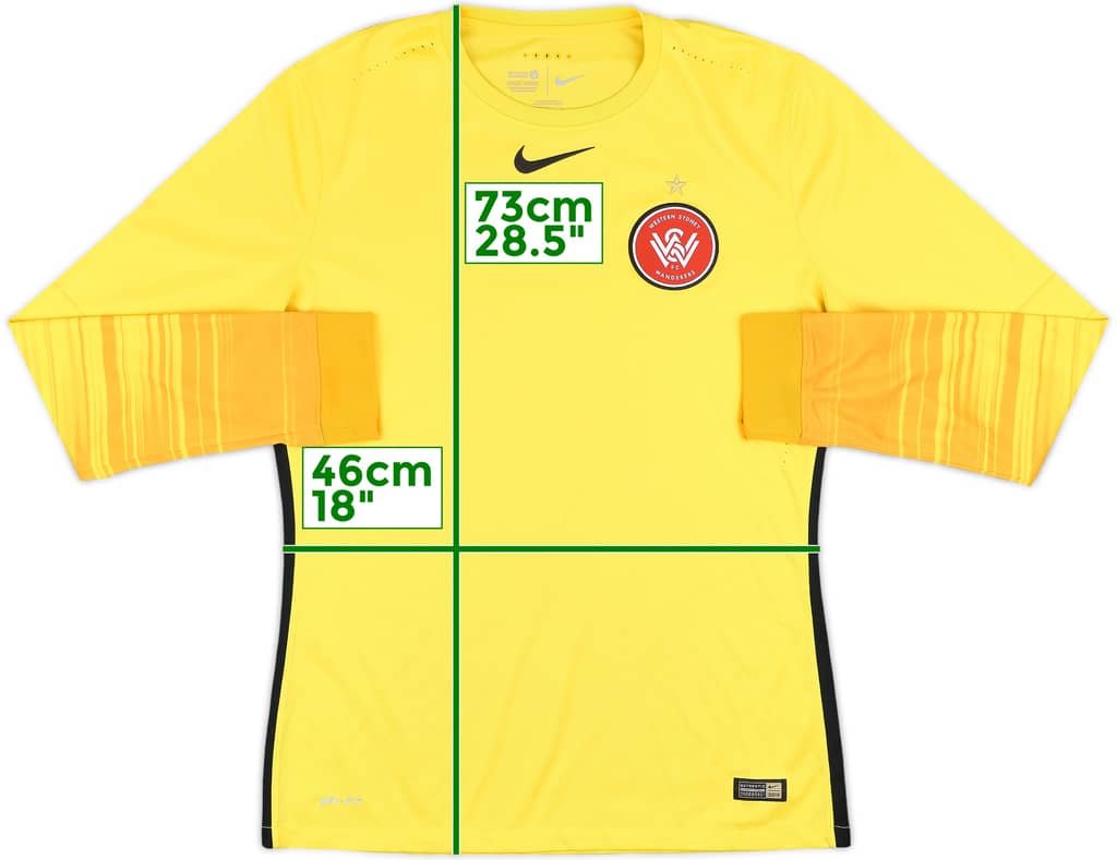 2015-16 Western Sydney Wanderers Authentic GK Shirt - 8/10 - (L)