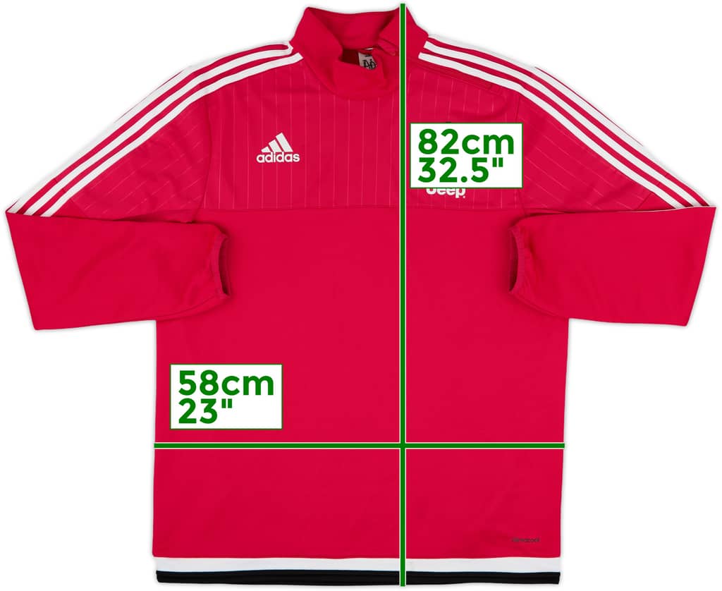 2015-16 Juventus adidas 1/4 Zip Drill Top - 8/10 - (L)