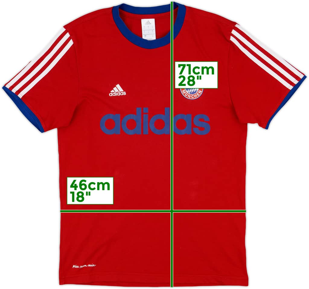 2013-14 Bayern Munich adidas Cotton Tee - 8/10 - (S)