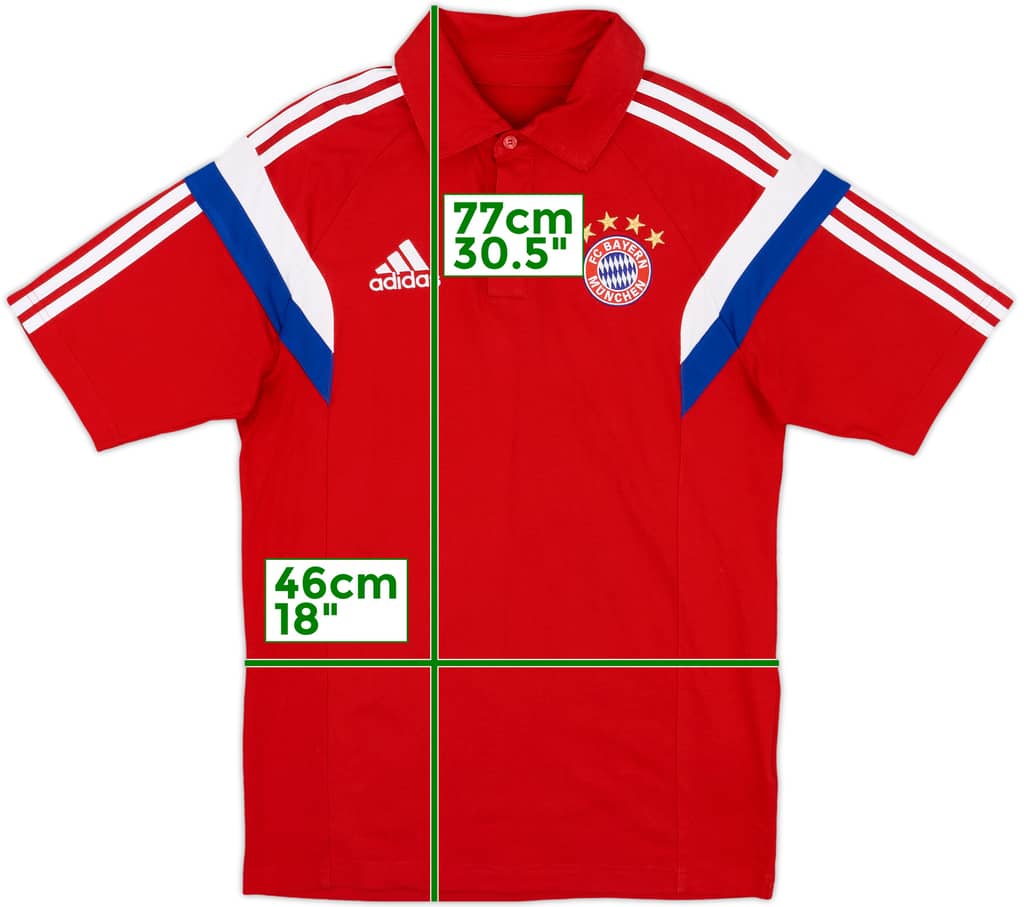 2014-15 Bayern Munich adidas Polo Shirt - 9/10 - (S)