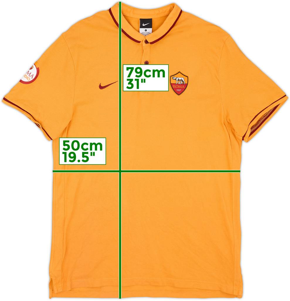 2015-16 Roma Nike Polo Shirt - 9/10 - (L)
