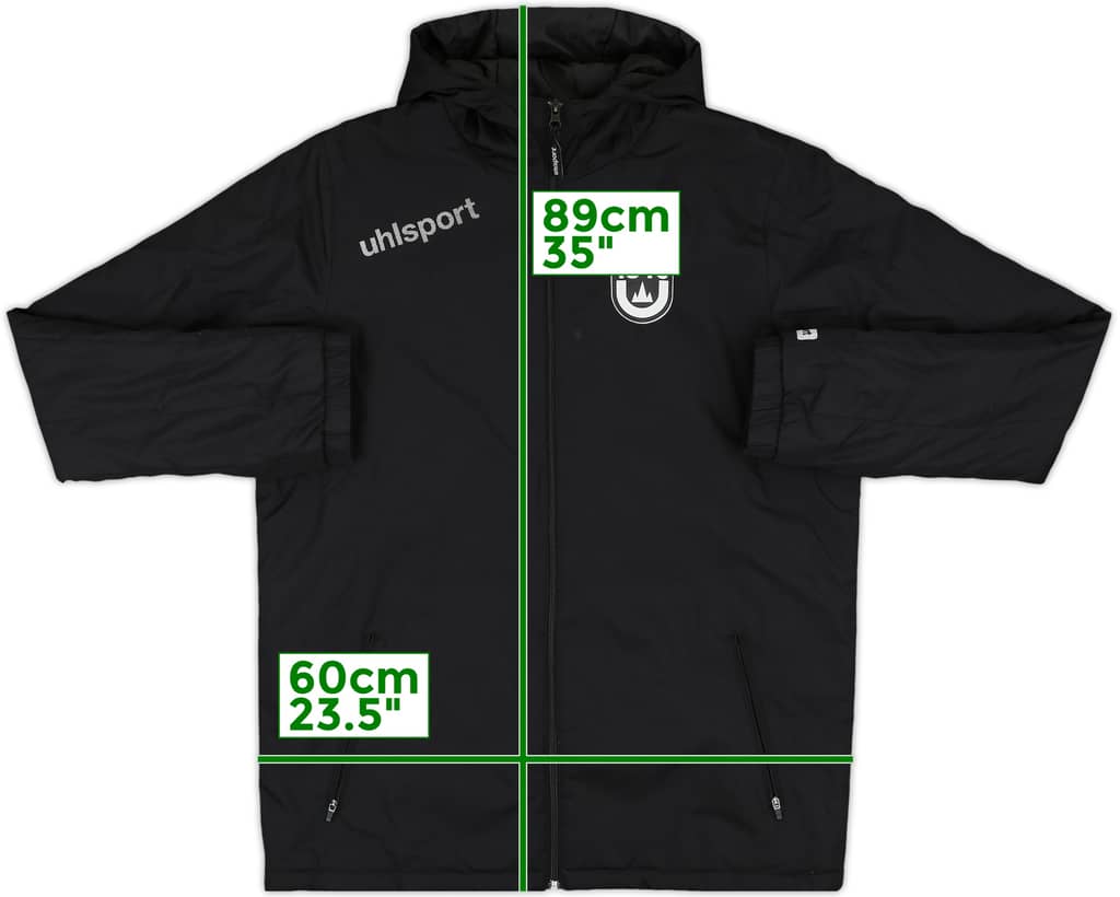 2019-20 Ulm Uhlsport Hooded Padded Bench Coat - 8/10 - (L)