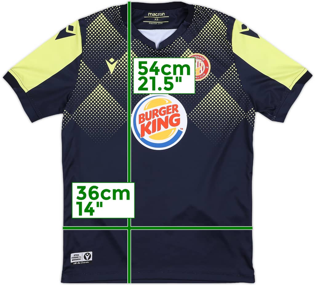 2020-21 Stevenage Away Shirt - 9/10 - (XS)