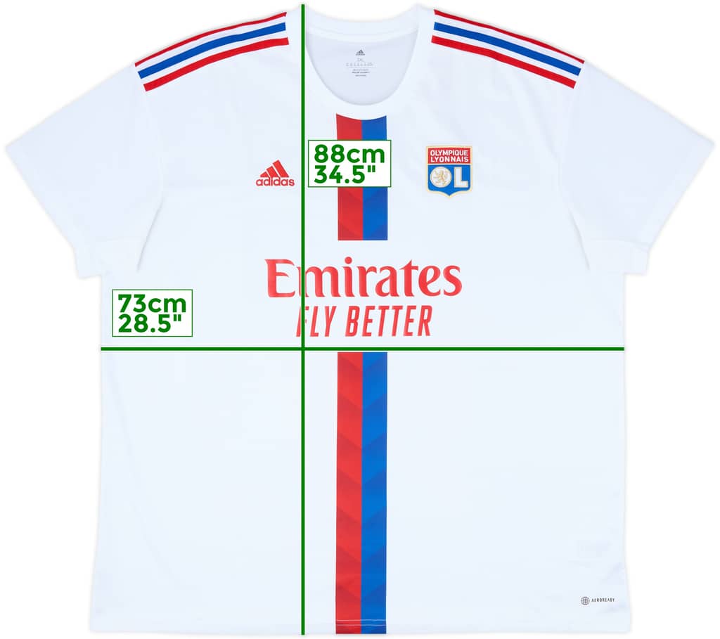 2022-23 Lyon Home Shirt - 10/10 - (3XL)